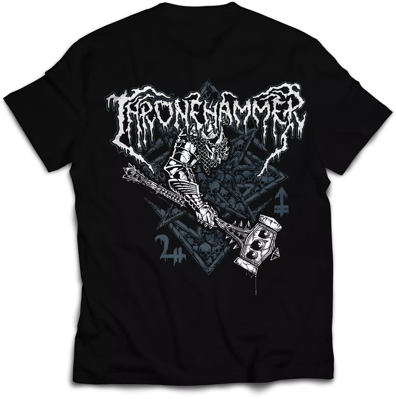 THRONEHAMMER · Hammer & Sigil | T-SHIRT (Doom Metal/Epic Metal/Death Metal Clothes) · Picture 3