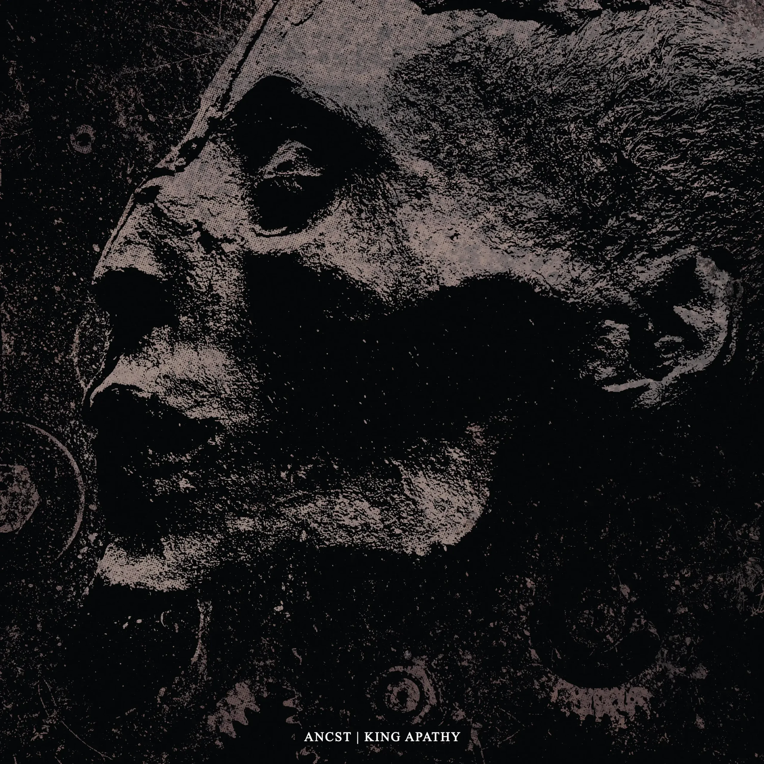 ANCST / KING APATHY · Split | WHITE LP (Black Metal Vinyl) · Picture 2