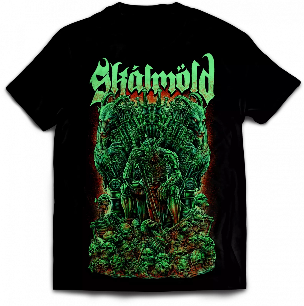 SKALMÖLD - Throne (Glow In The Dark) · T-SHIRT SKALMÖLD - Throne (Glow In The Dark) · T-SHIRT (Viking Metal Clothes)