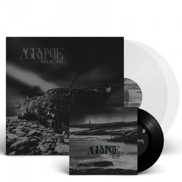 AGRYPNIE · Pavor Nocturnus | CLEAR 2LP+7" BUNDLE (Black Metal Vinyl)