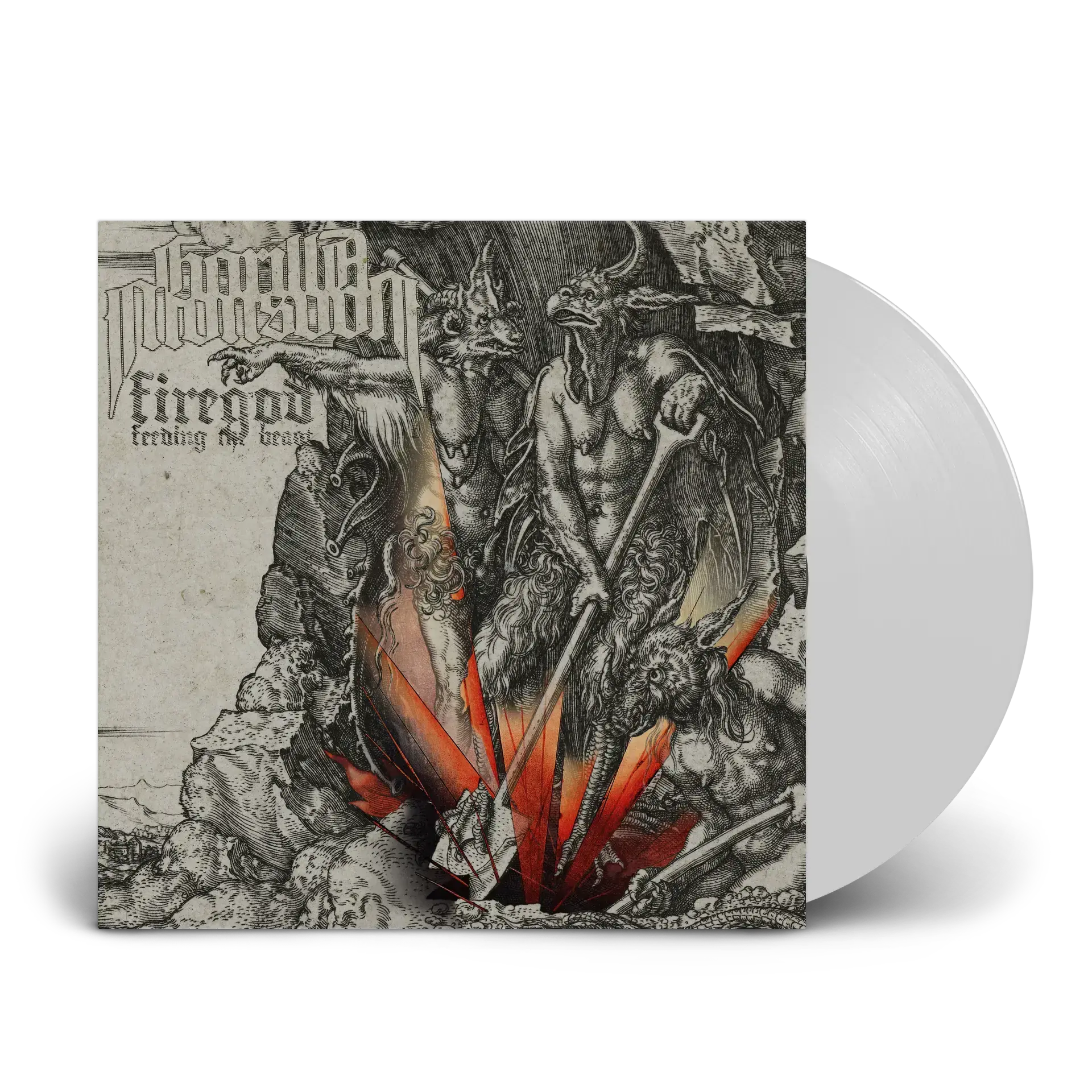 GORILLA MONSOON · Firegod - Feeding The Beast | WHITE LP (Stoner Rock Vinyl)