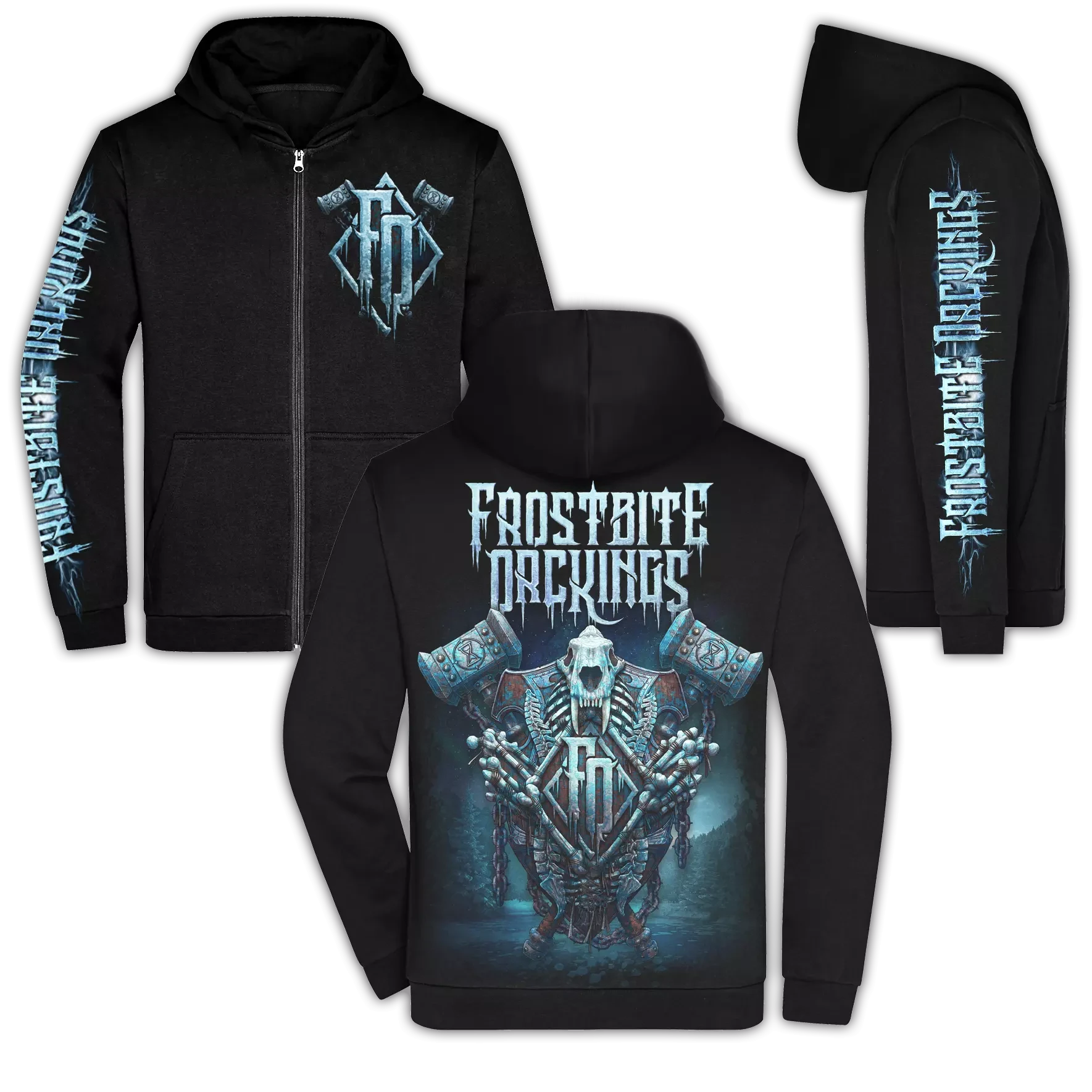 FROSTBITE ORCKINGS · Shield | ZIPPER (Death Metal Clothes)