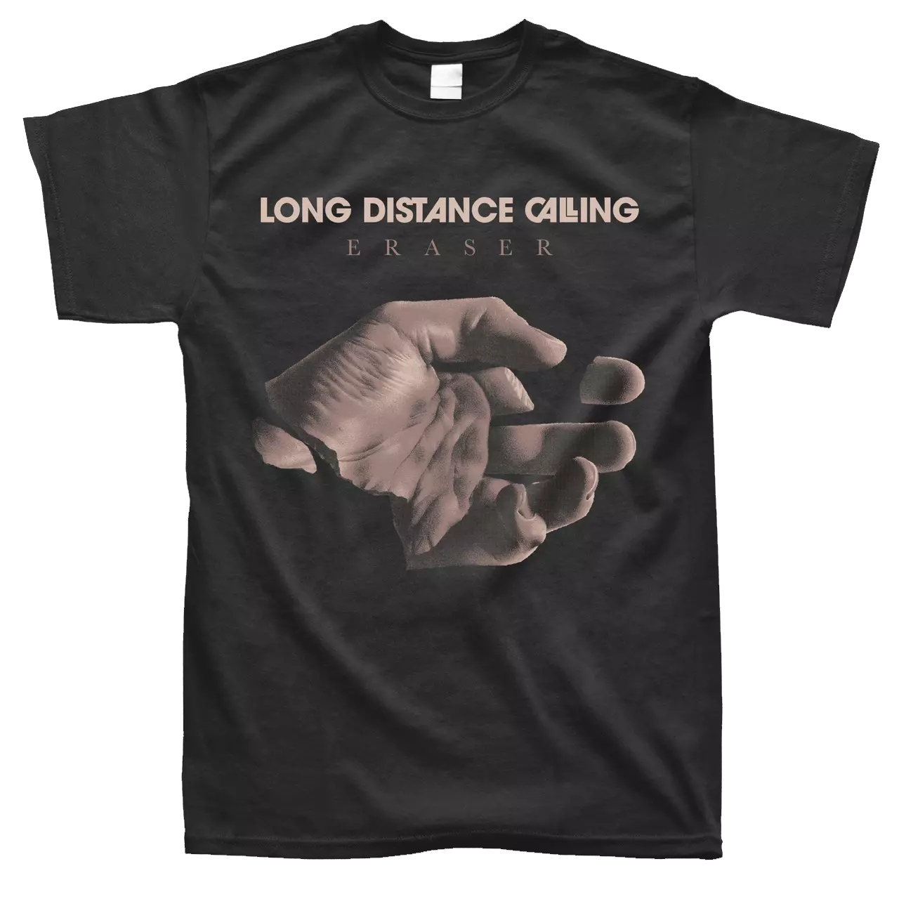 LONG DISTANCE CALLING · Eraser Hand | T-SHIRT (Progressive Rock Clothes)