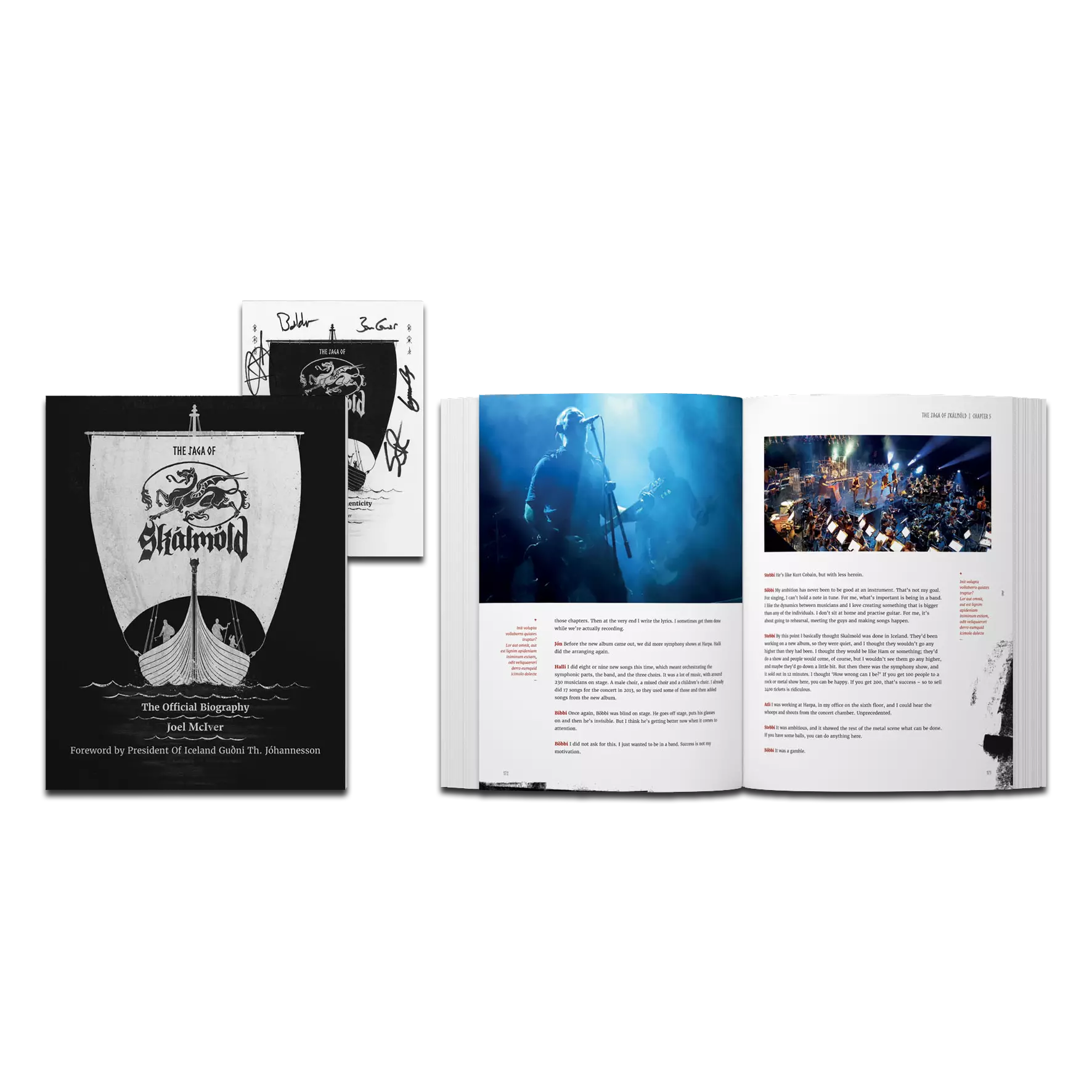SKÁLMÖLD · Saga of Skálmöld | BOOK+CERTIFICATE (Viking Metal/Folk Metal Others)