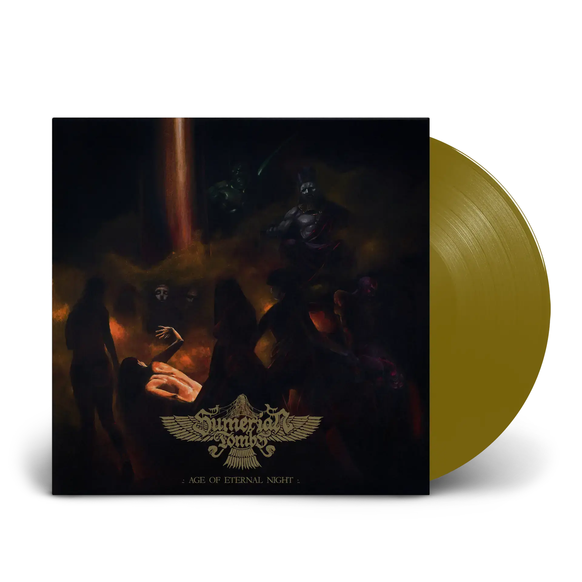 SUMERIAN TOMBS · Age Of Eternal Night | GOLD GATEFOLD VINYL (Black Metal/Death Metal Vinyl)