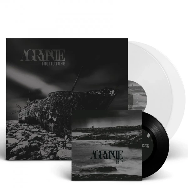 AGRYPNIE · Pavor Nocturnus | CLEAR 2LP+7" BUNDLE (Black Metal Vinyl)