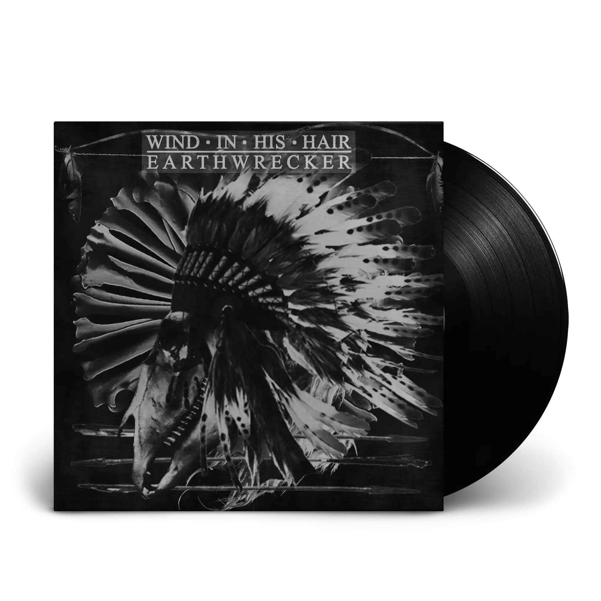 WIND IN HIS HAIR · Earthwrecker | BLACK LP (Black Metal Vinyl)