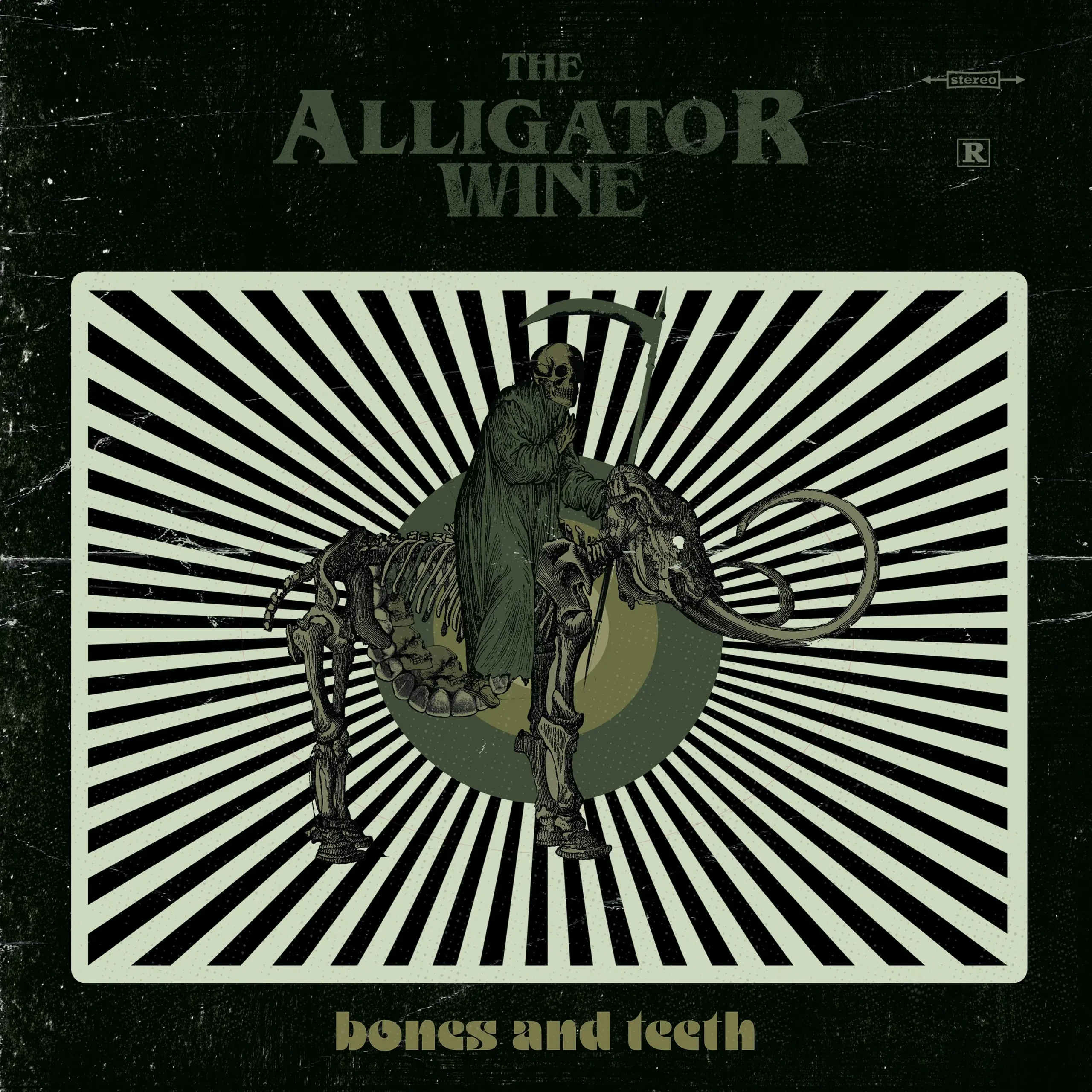 THE ALLIGATOR WINE · Bones And Teeth | GREEN LP (Psychedelic Rock/Alternative Rock Vinyl) · Picture 1