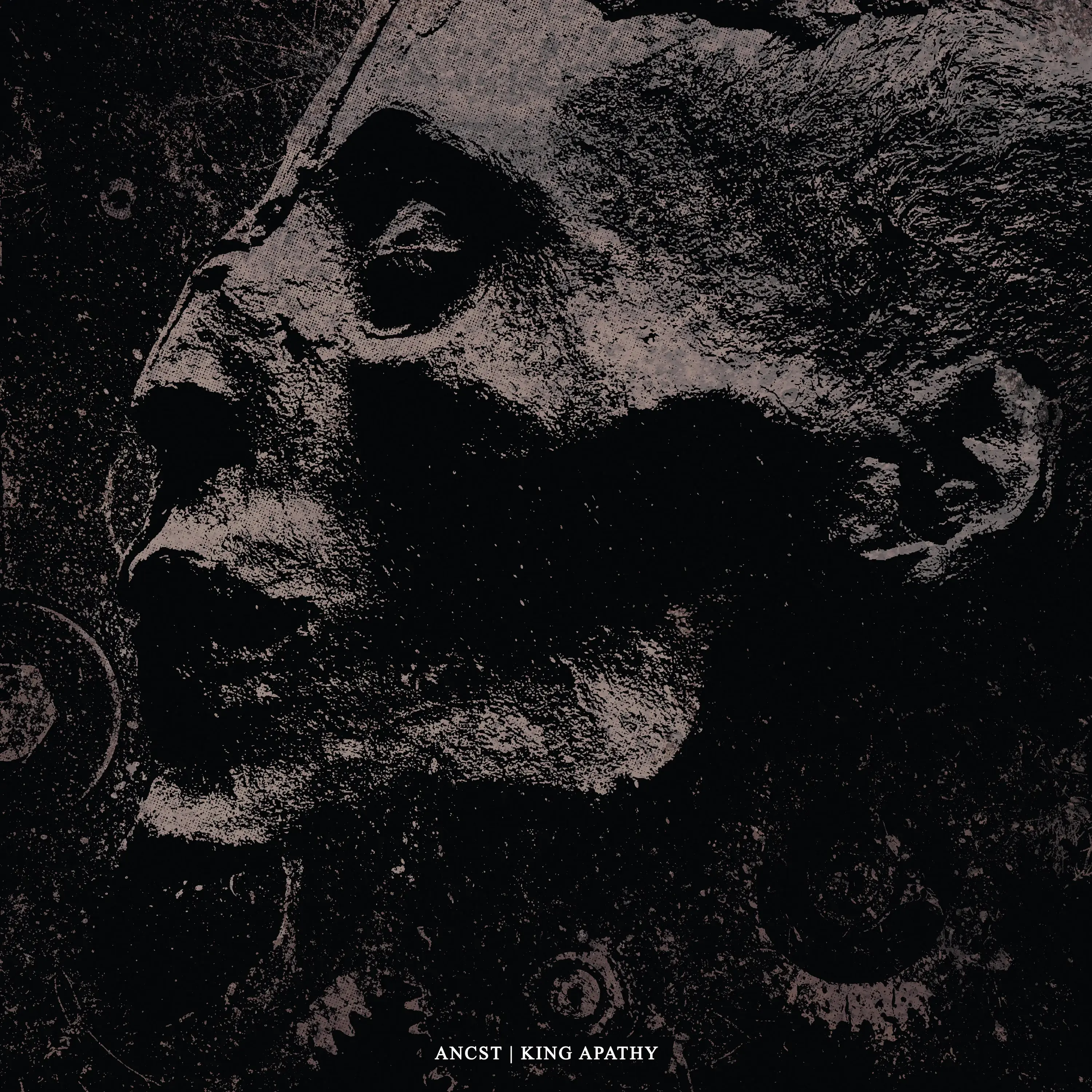 ANCST / KING APATHY · Split | WHITE LP (Black Metal Vinyl) · Picture 2