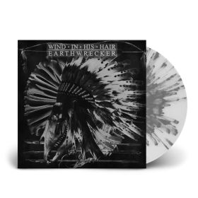WIND IN HIS HAIR · Earthwrecker | WHITE SPLATTER LP (Black Metal Vinyl)