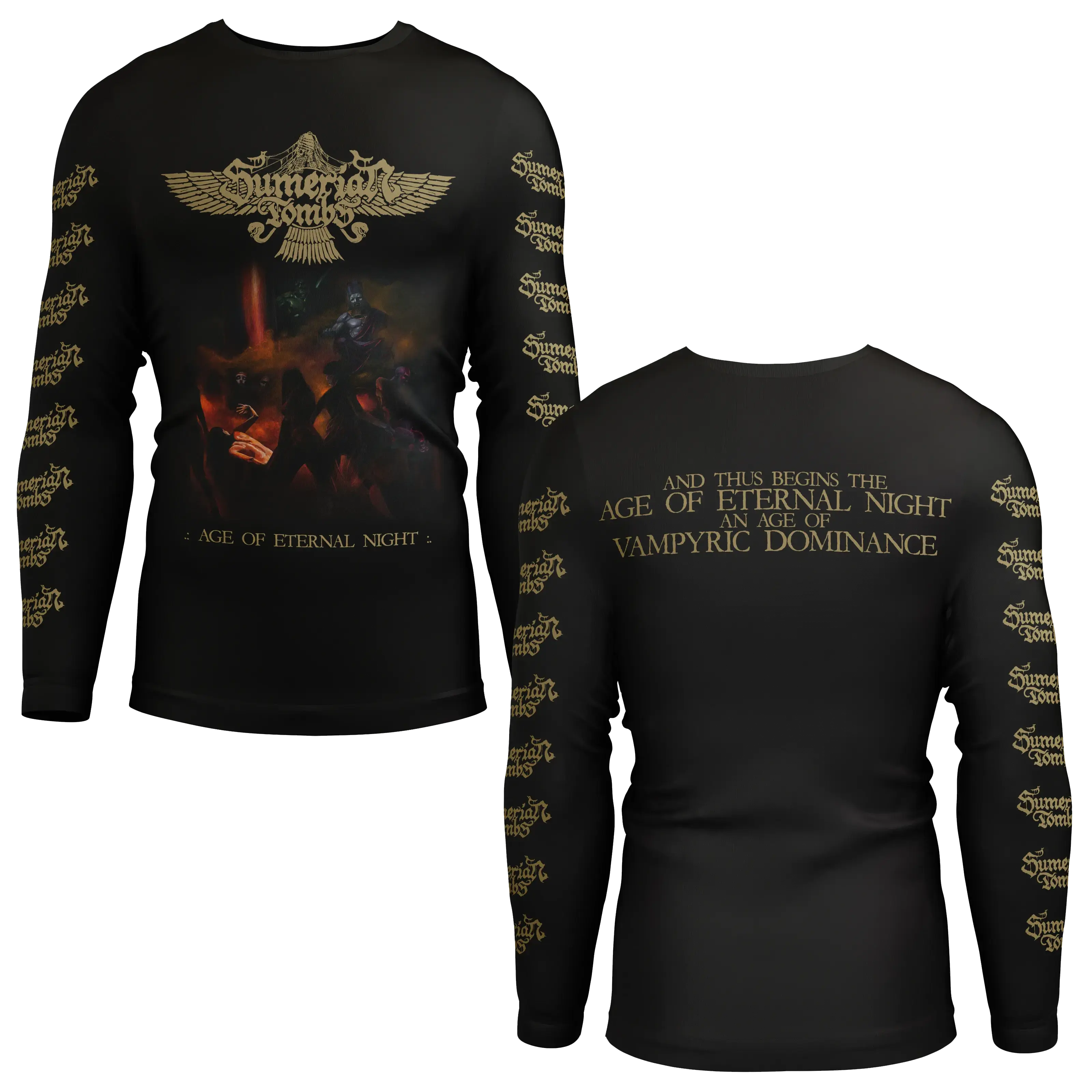 SUMERIAN TOMBS · Age Of Eternal Night Cover | LONGSLEEVE (Black Metal/Death Metal Clothes)