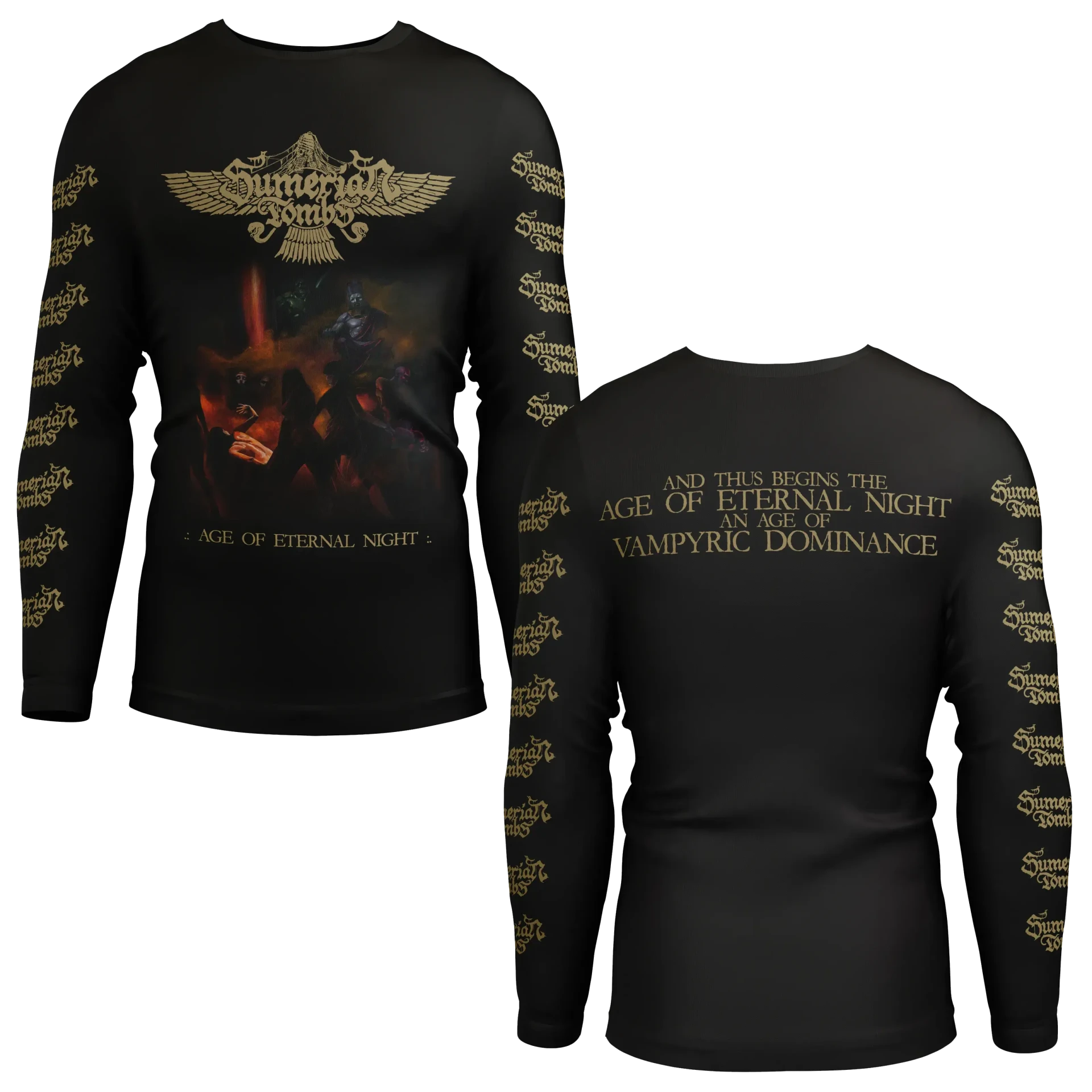 SUMERIAN TOMBS · Age Of Eternal Night Cover | LONGSLEEVE (Black Metal/Death Metal Clothes)
