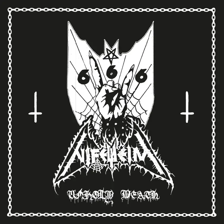 NIFELHEIM · Unholy Death (Re-Release) | CLEAR/BLACK LP (Black Metal Vinyl) · Bild 1
