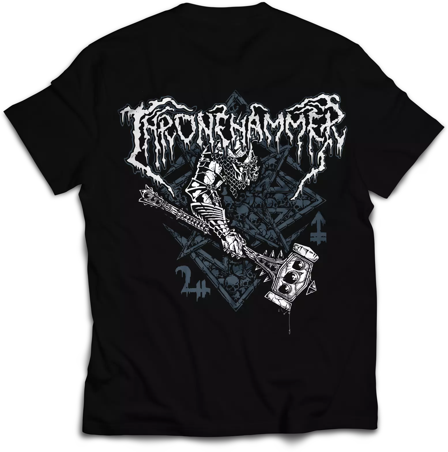 THRONEHAMMER · Hammer & Sigil | T-SHIRT (Doom Metal/Epic Metal/Death Metal Clothes) · Picture 3