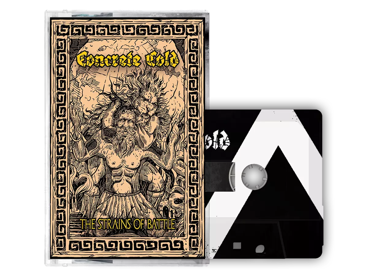 CONCRETE COLD · The Strains Of Battle | BLACK TAPE (Death Metal/Sludge Metal Tapes)