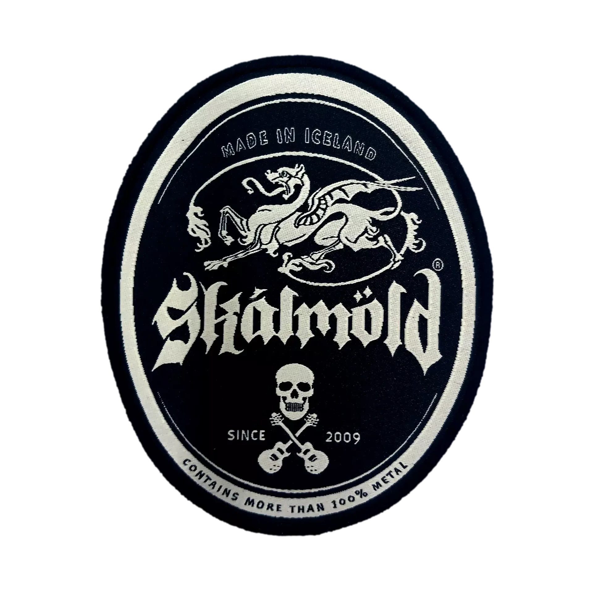 SKÁLMÖLD · Oval Logo | PATCH (Viking Metal/Folk Metal Others)