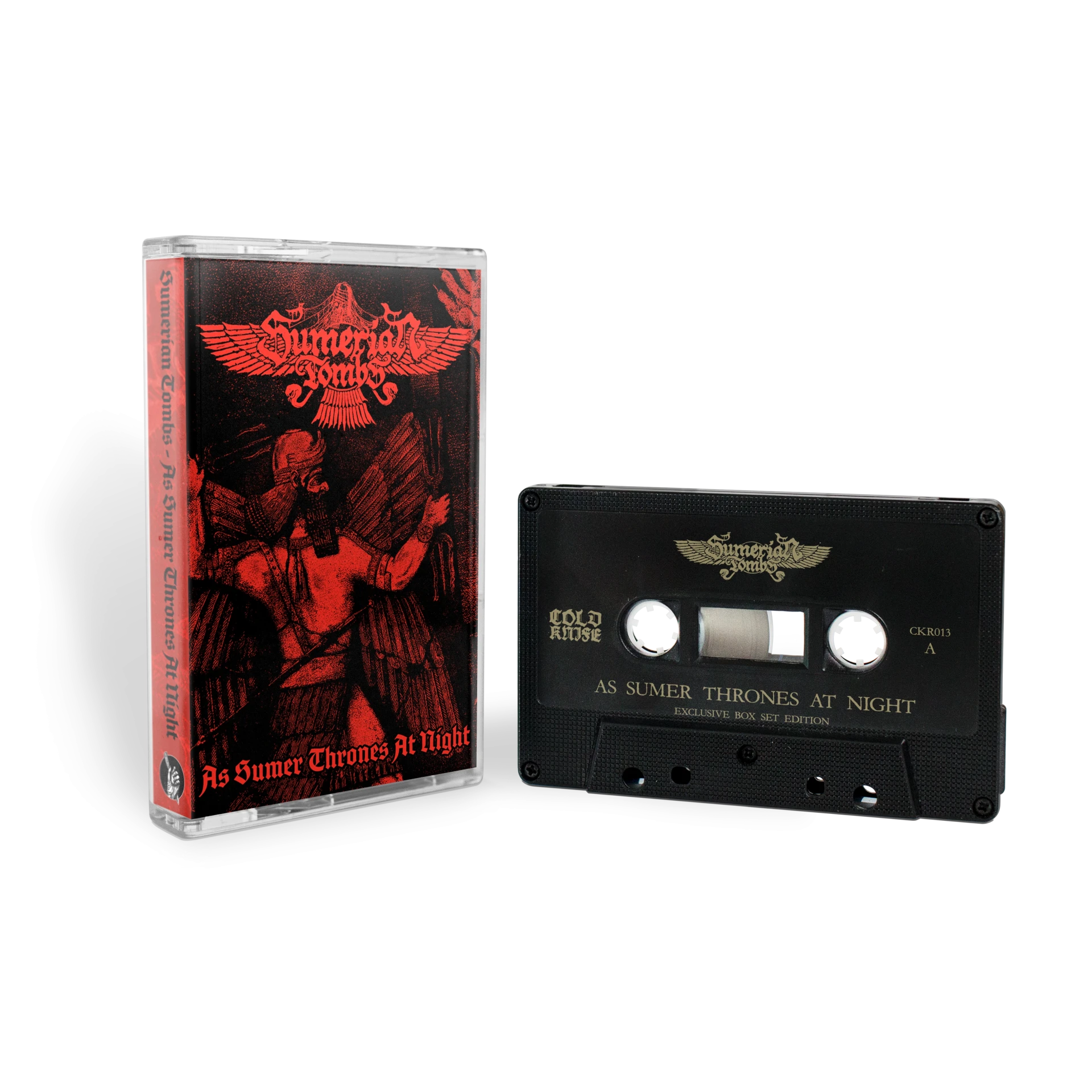 SUMERIAN TOMBS · Age of Eternal Night/As Sumer Thrones At Night | WOODEN TAPE BOX (Black Metal/Death Metal Tapes) · Picture 4