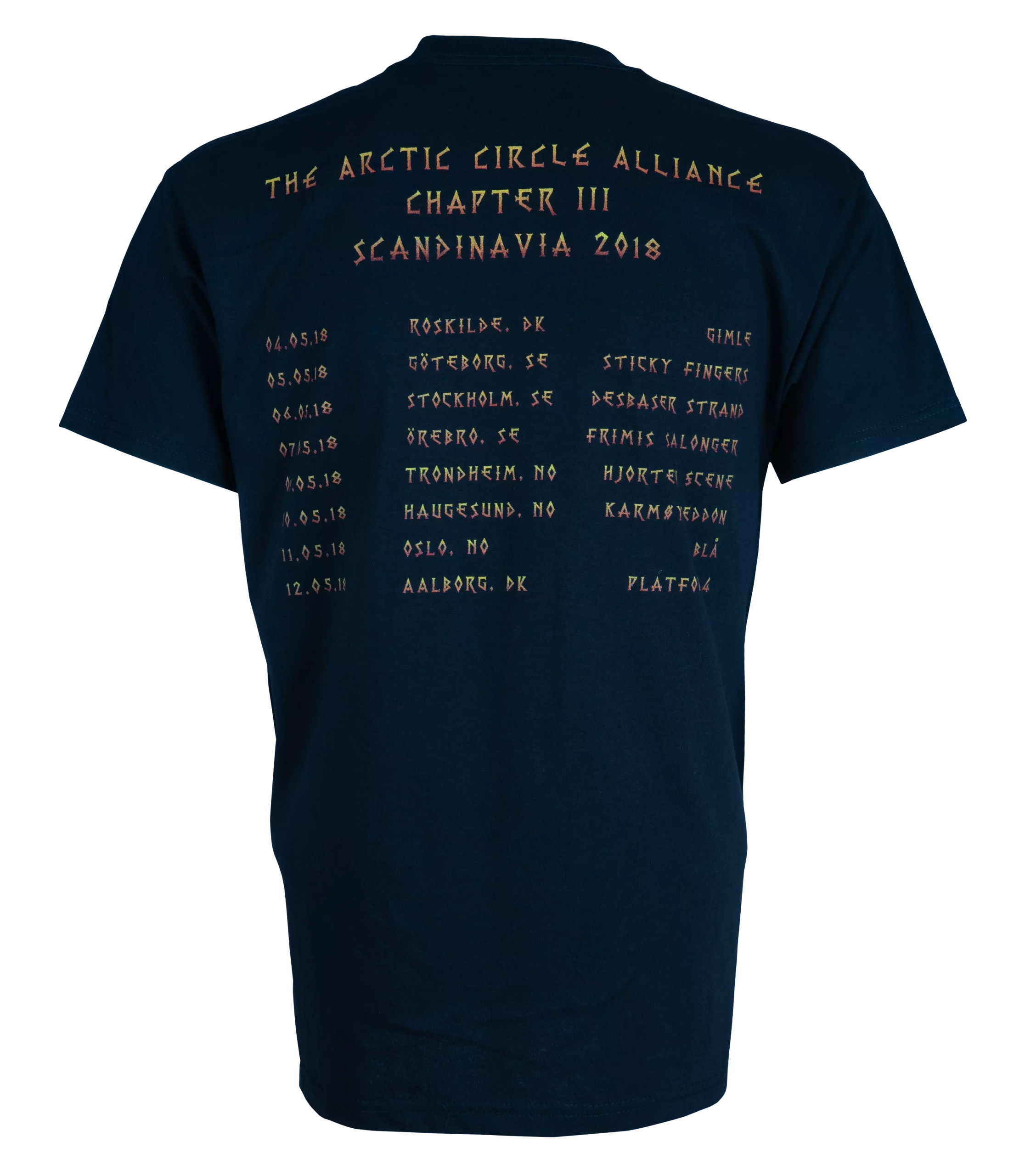 SKÁLMÖLD · Live in Scandinavia 2018 | T-SHIRT (Viking Metal/Folk Metal Clothes) · Picture 1